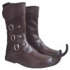 Allbeststuff Medieval Leather Boots 3 Buckle Re-Enactment Mens Shoe ABS (Brown, 11) view 2