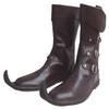 Allbeststuff Medieval Leather Boots 3 Buckle Re-Enactment Mens Shoe ABS (Brown, 11) view 3