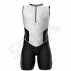 Sparx Men`s Triathlon Suit Tri Race Skinsuit Bike-Swim-Run 3 Pockets Italian Fabric (White, XL) view 2