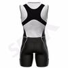 Sparx Men`s Triathlon Suit Tri Race Skinsuit Bike-Swim-Run 3 Pockets Italian Fabric (White, XL) view 4