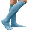 COUVER Polyester Softball Soccer Socks Baseball Football Socks for Youth Men and Women, Large, Sky Blue, 1 Pair view 1