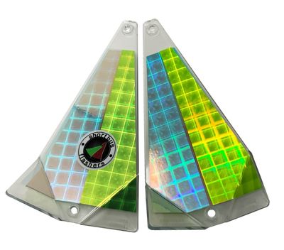 Shortbus Flashers - 8" Triangle Flasher (Plaid Hunter)