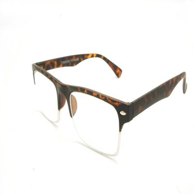ColorViper TR90 Lightweight half-rim Basic Square Reading Glasses 51mm-19mm-140mm (matte tortoise, 3.50)