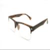 ColorViper TR90 Lightweight half-rim Basic Square Reading Glasses 51mm-19mm-140mm (matte tortoise, 3.50) view 1