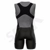 Sparx Men`s Triathlon Suit Tri Race Skinsuit Bike-Swim-Run 3 Pockets Italian Fabric (Gray, XL) view 4