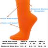 COUVER Polyester Softball Soccer Socks Baseball Football Socks for Youth Men and Women, Small, Blue, 1 Pair view 4
