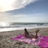 Drenched Outfitters Outdoor Beach Blanket / Picnic Blanket- 7 X 9. Made Using Ultra-Strength Waterproof Parachute Nylon. Includes Built In Sand/Rock Anchors & Valuables Pocket view 4