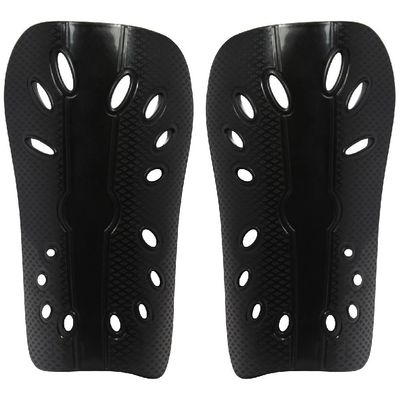 COUVER Soccer Breathable Shin Guards/Shin Pads, Black S