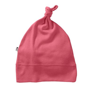Babysoy Basic Single Knot Beanie (6-12 Months, Blossom)