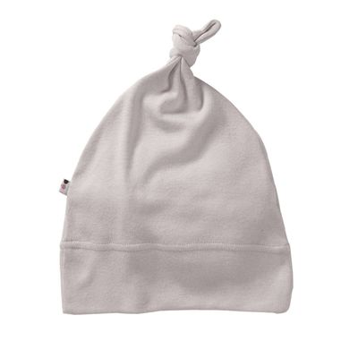 Babysoy Basic Single Knot Beanie (12-24 Months, Cloud)