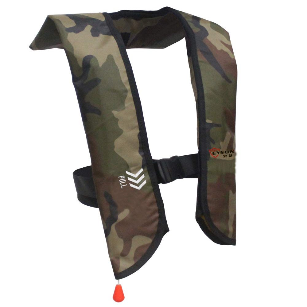 Eyson Inflatable Life Jacket Life Vest Basic Manual (639 Green Camouflage)