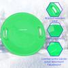 Slippery Racer Heavy-Duty Cold Resistant Downhill Pro Adults and Kids Plastic Outdoor Winter Saucer Disc Snow Sled with Handles (Green, 1 Pack) view 4