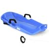 Slippery Racer Downhill Thunder Flexible Plastic Toboggan Snow Sled with Built in Brake System, Pull Rope, and Handle Grips, Blue view 1