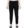 Alfred Dunner Womens Allure Slimming Missy Short Stretch Pants - Modern Fit, Figure Flattering Style, Contoured Cut, Black, 18 view 1