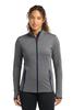 SPORT-TEK Women's Sport-Wick Stretch Contrast Full Zip Jacket, Charcoal Grey Heather/True Navy, 3XL view 1