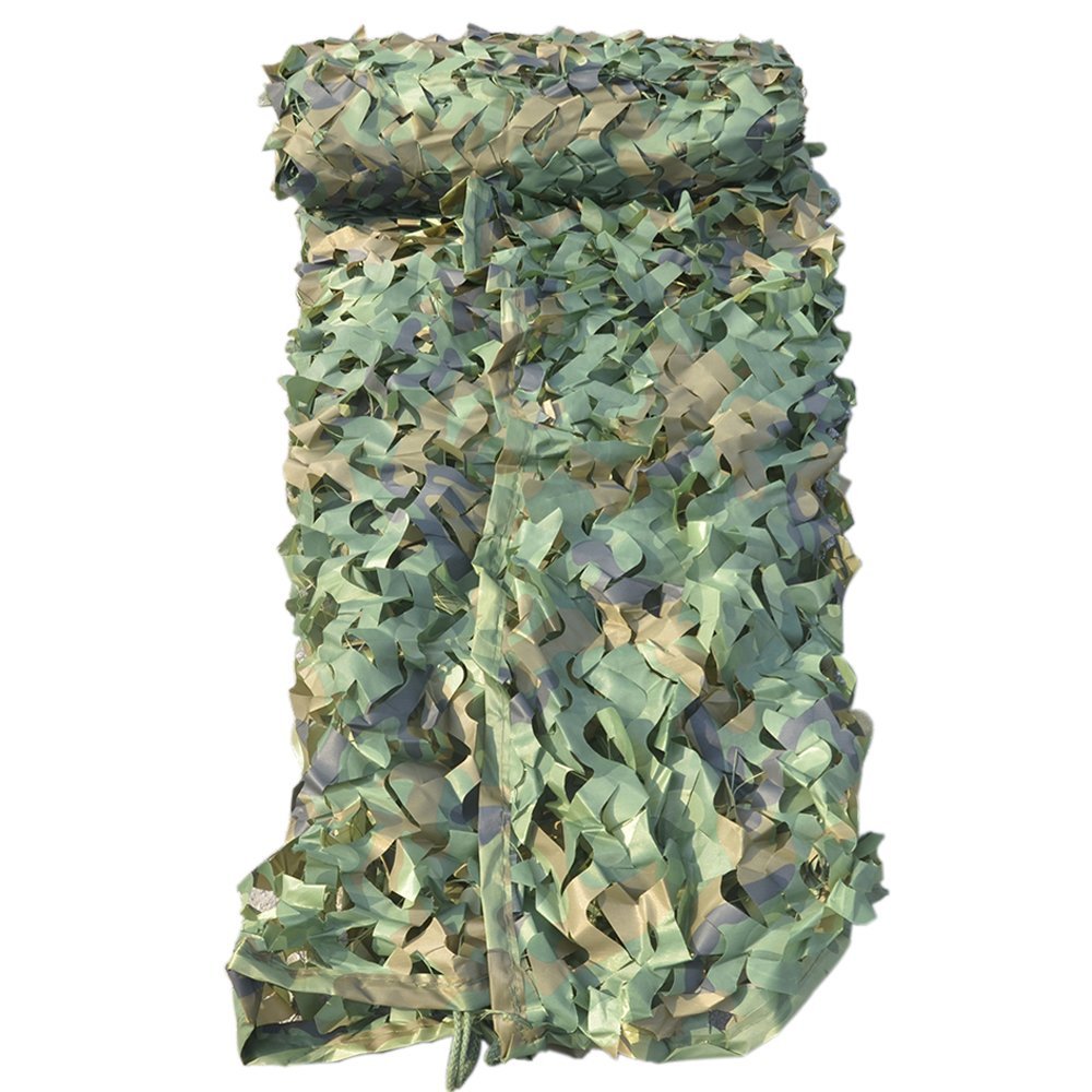 Mitef Heavy-Duty Woodland Camo Netting Camouflage Net for Camping Hunting Blinds Shooting Military Decoration Sunshade