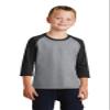 Port & Company Youth Core Blend 3/4-Sleeve Raglan Tee view 1