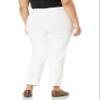 Alfred Dunner Womens Allure Slimming Missy Short Stretch Pants - Modern Fit, Figure Flattering Style, Contoured Cut, White, 18 view 2