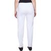 Alfred Dunner Womens Allure Slimming Missy Short Stretch Pants - Modern Fit, Figure Flattering Style, Contoured Cut, White, 14 view 3