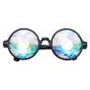 Lelinta Kaleidoscope Goggles Round Glasses with Crystal Lenses,Perfect for Cosplay, Costume Parties and Fashion Looks view 1