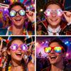 Lelinta Kaleidoscope Goggles Round Glasses with Crystal Lenses,Perfect for Cosplay, Costume Parties and Fashion Looks view 4