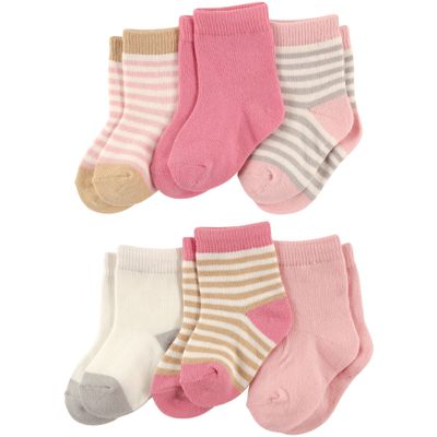 Touched by Nature Baby Organic Cotton Socks, Girl Stripes, 12-24 Months