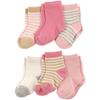Touched by Nature Baby Organic Cotton Socks, Girl Stripes, 12-24 Months view 1