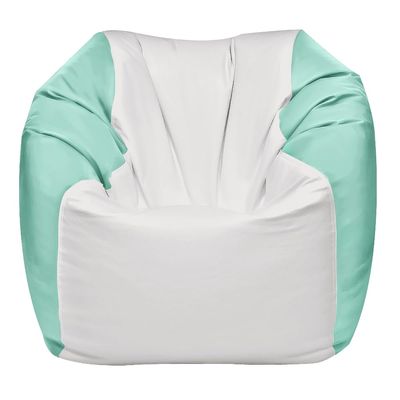 Ocean-Tamer Round Marine Boat-Bean Bag, White/Seafoam (Medium)
