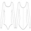 Bloch Dance Women's Lepsi Microlux Long Sleeve Leotard, Almond, Petite view 3