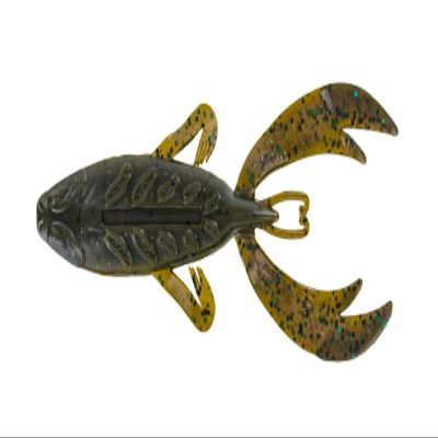 Big Bite Baits 4-Inch Rojas Fighting Frog Lures, Bama Bug, 1-Pack of 7 Lures