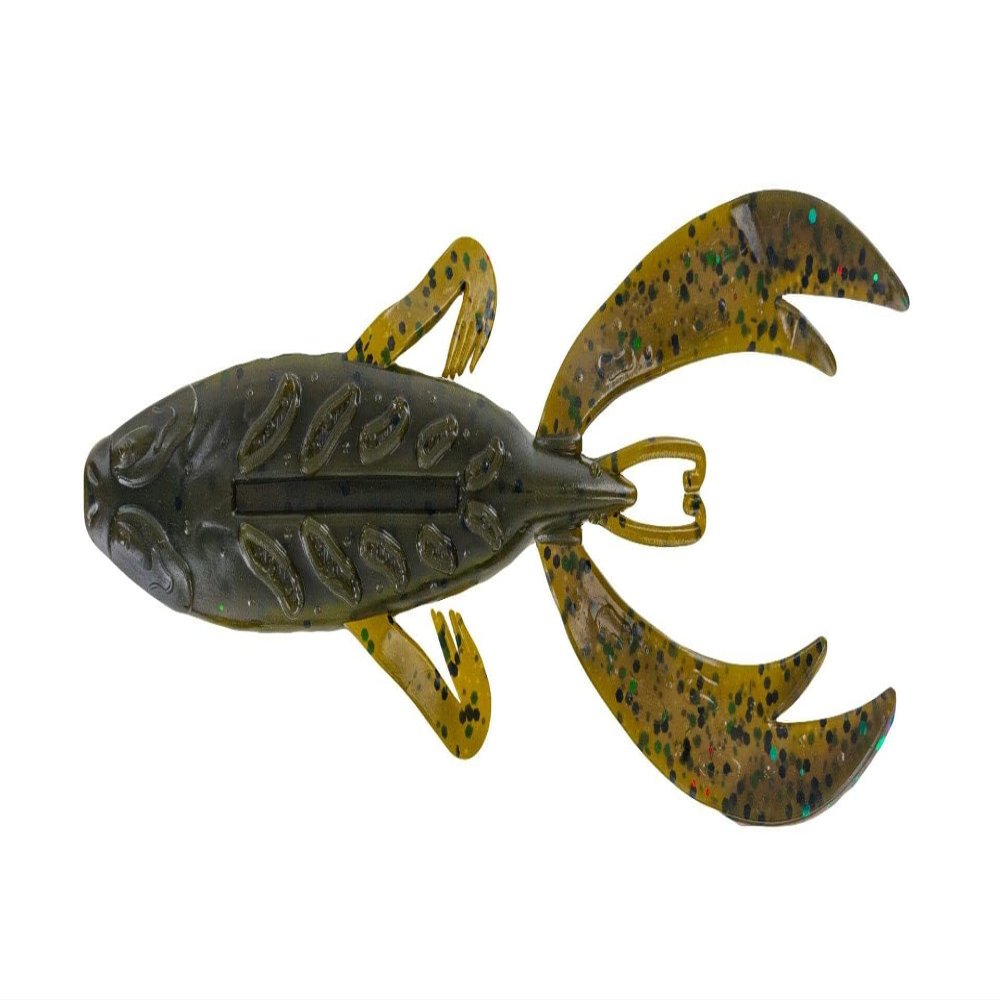Big Bite Baits 4-Inch Rojas Fighting Frog Lures, Bama Bug, 1-Pack of 7 Lures