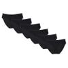 Amazon Essentials Women's Cotton Bikini Brief Underwear (Available in Plus Size), Pack of 6, Black, XX-Large view 1