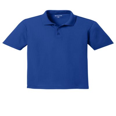 SPORT-TEK Youth PosiCharge RacerMesh Polo True Royal