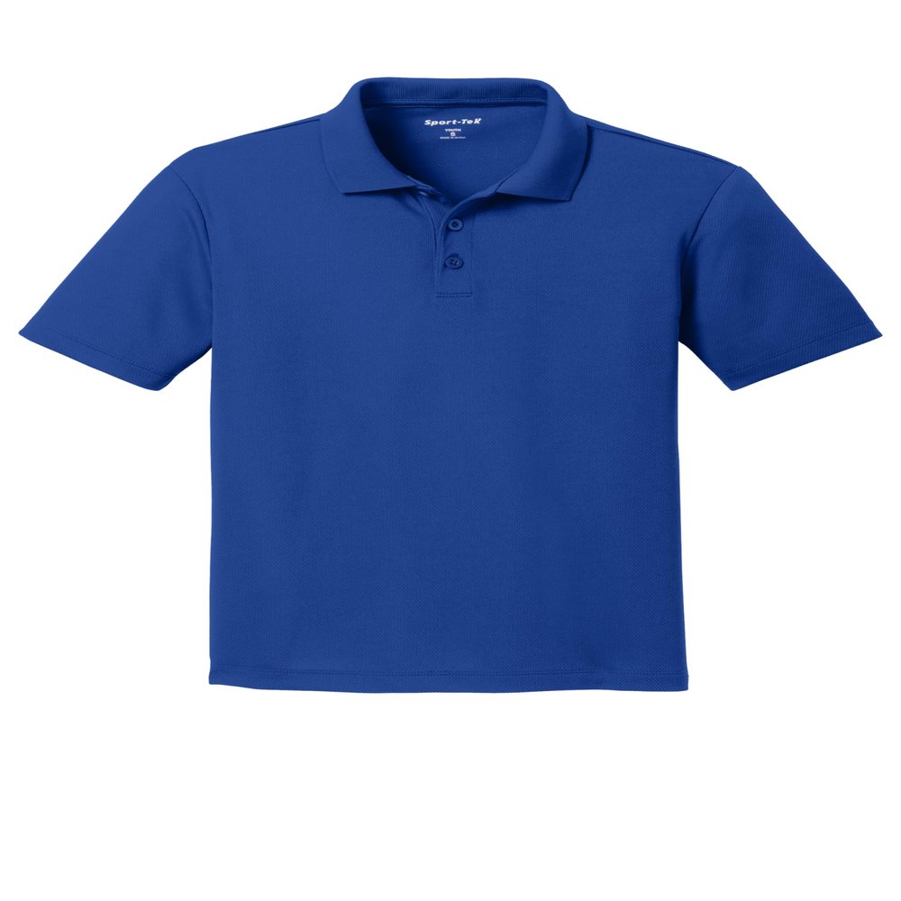 SPORT-TEK Youth PosiCharge RacerMesh Polo True Royal