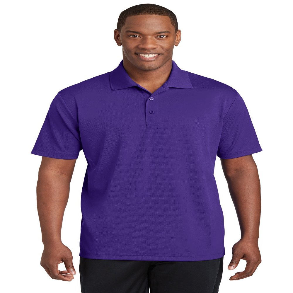 SPORT-TEK Unisex PosiCharge RacerMesh Polo Purple