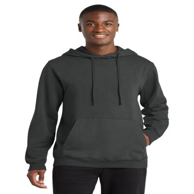 Port & Co Beach Wash Garment-Dyed Pullover Hooded Sweatshirt-PC098H-XL-Coal