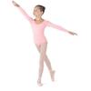 Bloch Dance Girls Meglio Microlux Long Sleeve Leotard, Candy Pink, Size 12 view 1