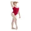 Bloch Dance Women's Sissone V-Back Camisole Leotard, Red, Petite view 1