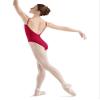 Bloch Dance Women's Sissone V-Back Camisole Leotard, Red, Petite view 2