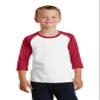 Port & Company Youth Core Blend 3/4-Sleeve Raglan Tee view 1