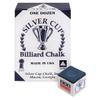 SILVER CUP Billiard CHALK - ONE DOZEN (Navy) view 2