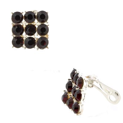 Silver Amethyst Clip Earrings