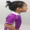 NEOcean Kids Rash Guard (Purple/White, 8T) UV Protection view 2