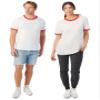 Alternative Men's Keeper Ringer Tee, White/Red, X-Large view 1
