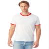 Alternative Men's Keeper Ringer Tee, White/Red, X-Large view 2