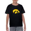 Iowa Hawkeyes Primary Logo Youth T-Shirt - Medium - Black view 4