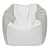 Ocean-Tamer Round Marine-Boat Bean Bag, White/Gray (Medium) view 1