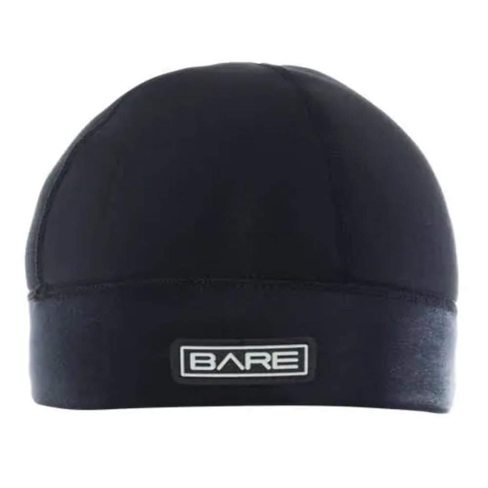 Bare Neo Beanie: 2MM Stretch Neoprene, Cover Head/Ears and Stay Warm After Dive, Black L
