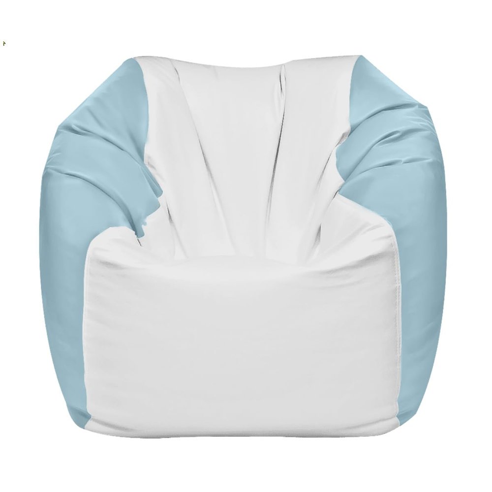 Ocean-Tamer Round Marine Boat-Bean Bag, White/Iceblue (Medium)
