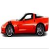 Rock Fender Hash Mark Bars Vinyl Racing Stripes Graphic Decals 4" (Fits Chevy Corvette C6) Both Sides - Yellow view 4
